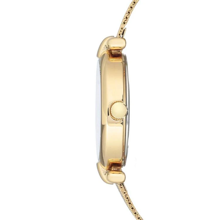 商品Anne Klein|Women's Gold-Tone Stainless Steel Mesh Bracelet Watch 33mm,价格¥352,第2张图片详细描述