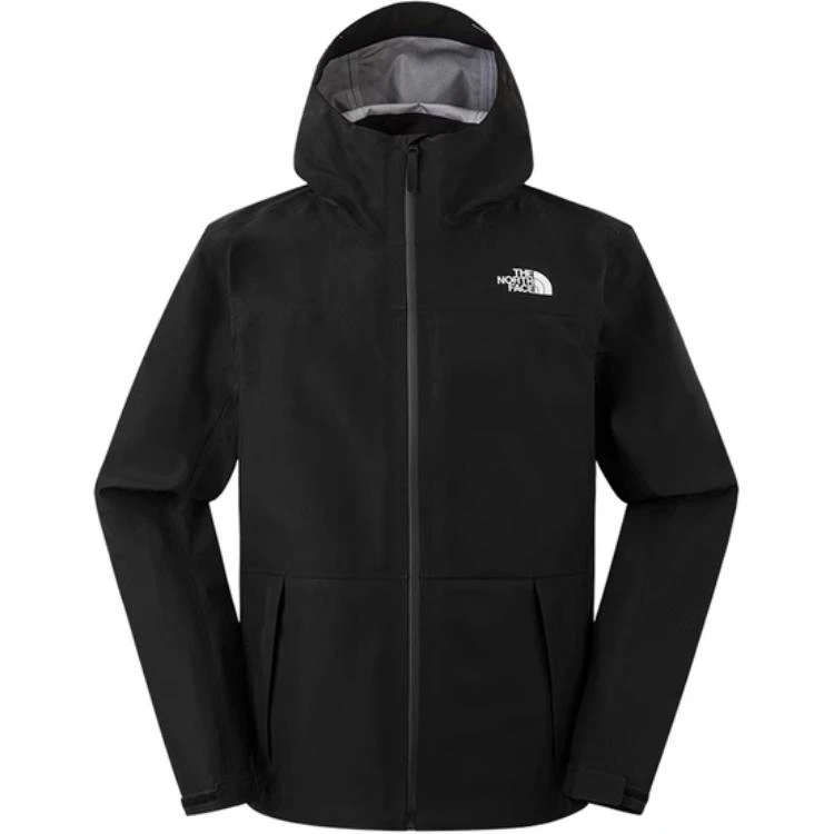 商品[国内直发] The North Face|北面  Dryzzle FL纳米壳品牌logo纯色  FW24 徒步户外远足 防水防风透气冲锋衣 男款 宇宙黑,价格¥1651,第1张图片