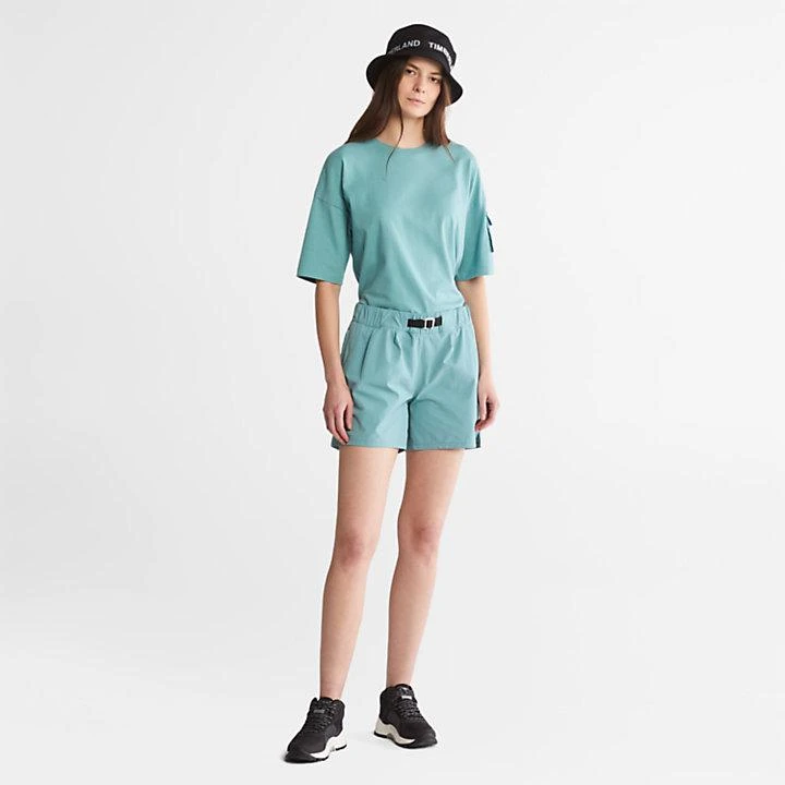 商品Timberland|Progressive Utility Pocket T-Shirt for Women in Teal,价格¥185,第3张图片详细描述