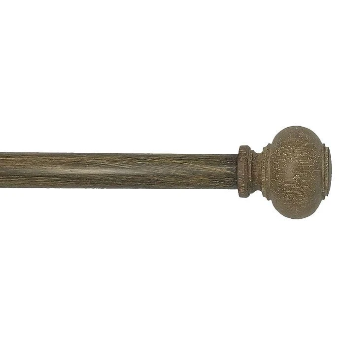 商品Elrene Home Fashions|Rhinebeck Adjustable Curtain Rod with Faux Wood Ball Finials, 48"-86",价格¥593,第4张图片详细描述