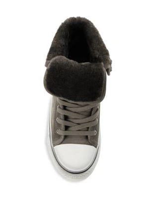 Suede & Faux Fur High-Top Sneakers 商品
