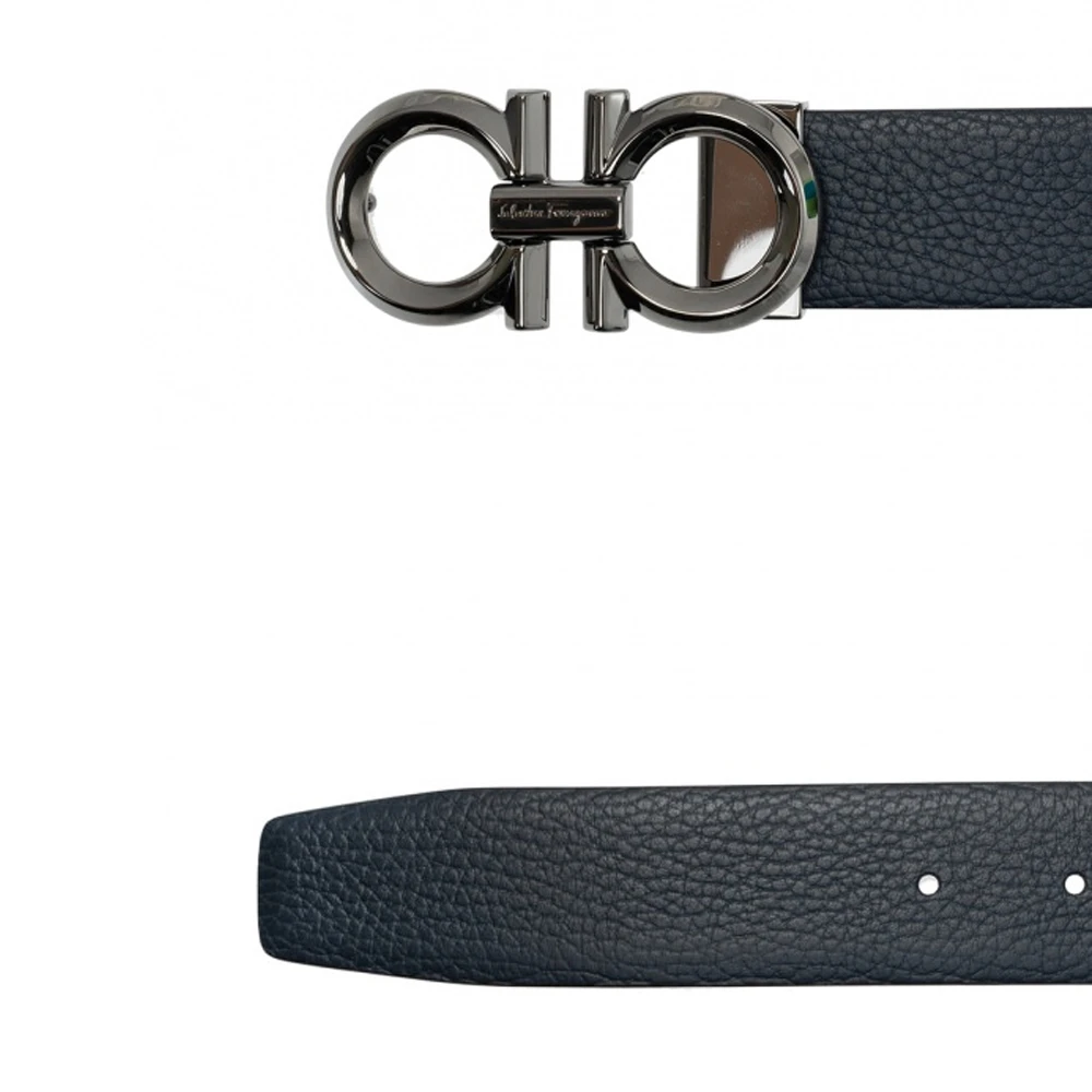 SALVATORE FERRAGAMO 男士黑色皮革腰带 67-9939-735908【包装随机，部分无包装盒】 商品