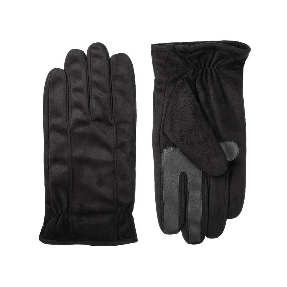 商品Isotoner Signature|Men's Lined Water Repellent Glove with Back Draws,价格¥231,第1张图片
