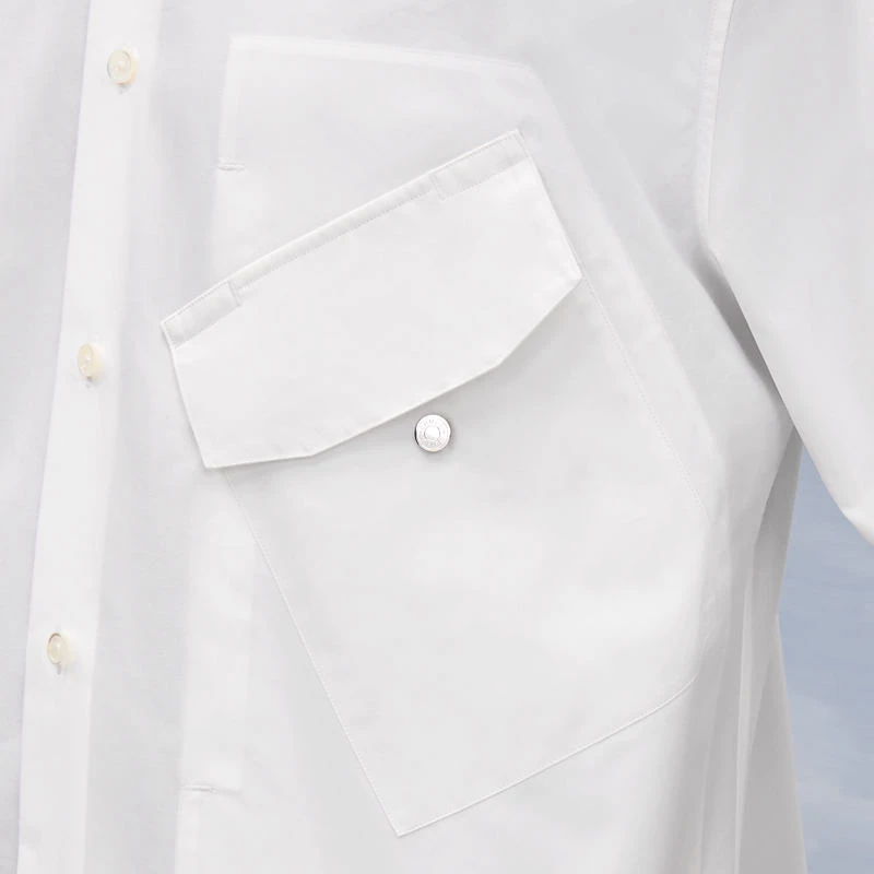 Hermes/爱马仕 男士白色棉衬衫 商品