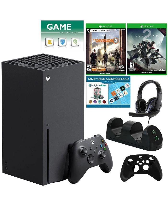 商品Microsoft|Xbox Series X Console with The Division 2 and Destiny 2 Games, Accessories Kit and Vouchers,价格¥5606,第1张图片