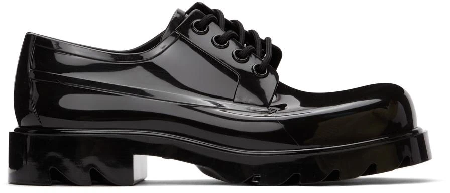 商品Bottega Veneta|Black Stride Lace-Up Shoes,价格¥5507,第1张图片