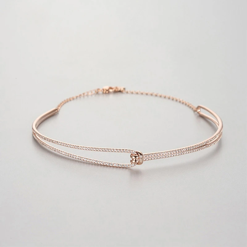 Swarovski 施华洛世奇 女士镀玫瑰金色束颈项链 5392925 商品