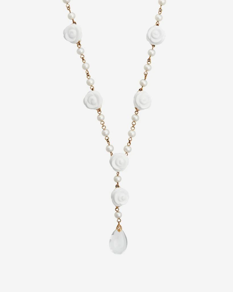商品Mimi Milano|Mimi Milano Grace 18K White Gold, 11.50ct. Tw. Rock Crystals AndWhite Agate 46.25ct. Tw. Lariat Necklace C347R1A1J,价格¥22872,第1张图片