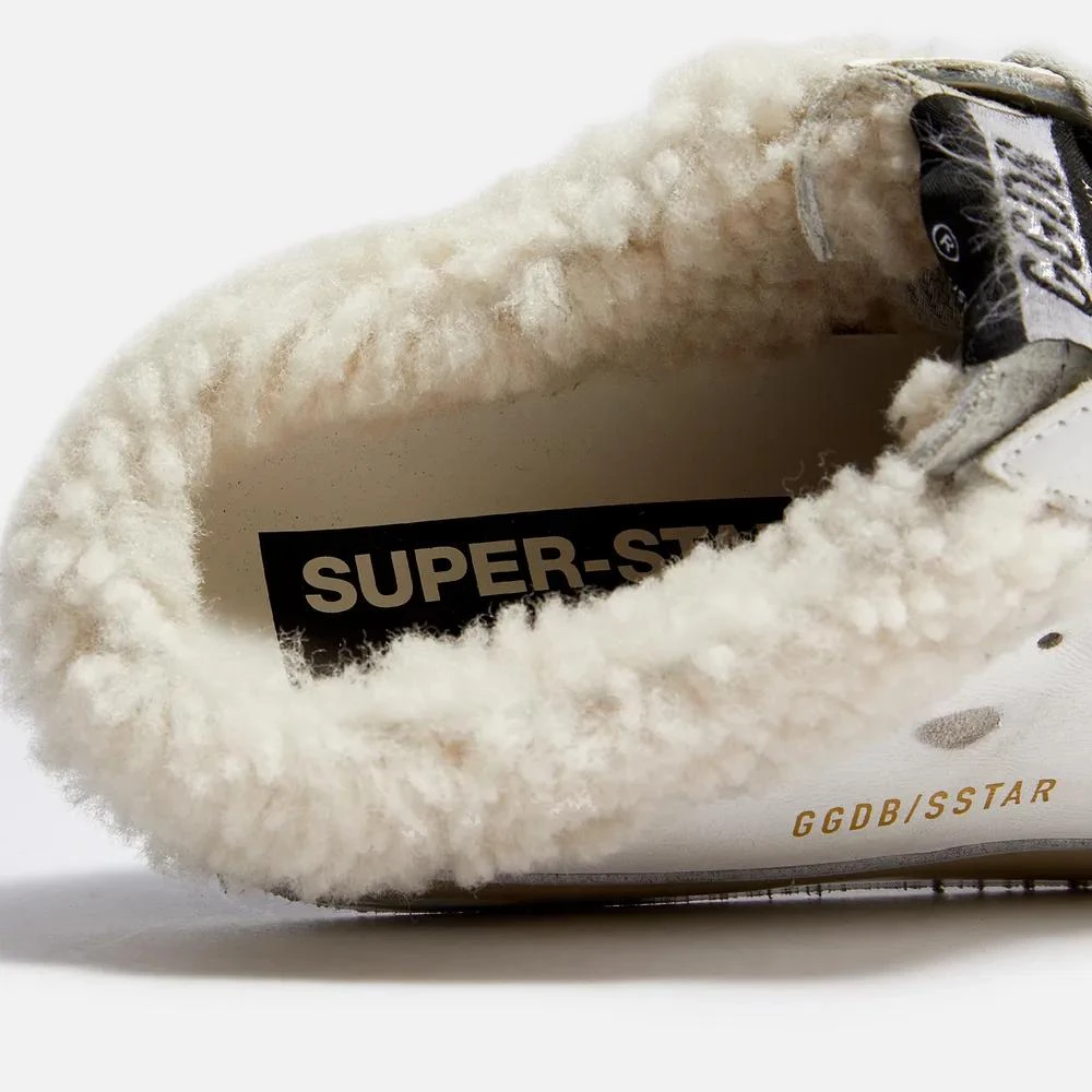 商品Golden Goose|Golden Goose Superstar Sabot Shearling-Trimmed Leather Slip-On Trainers,价格¥4769,第4张图片详细描述