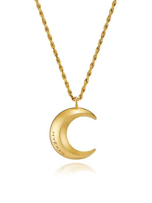 Champagne Moon Silver Necklace L HL2N19238Y9600商品第1张图片规格展示