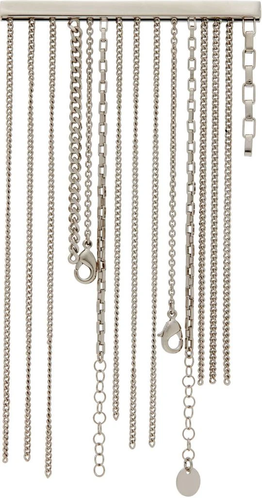 商品MAISON MARGIELA|Silver Drop Chain Brooch,价格¥1351,第1张图片