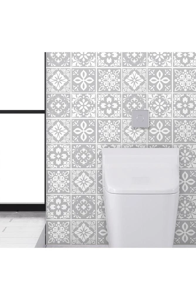 Andalu Light Grey Cement 72-Piece Tile Sticker Set 商品