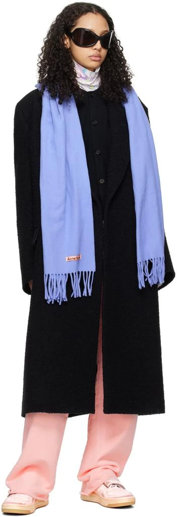 商品Acne Studios|Blue Narrow Fringe Scarf,价格¥1656,第3张图片详细描述