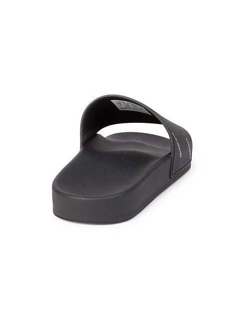 商品Balenciaga|Chrome Logo Pool Slide Sandals,价格¥996,第3张图片详细描述