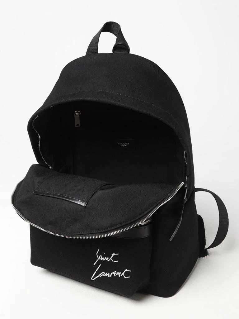 商品Yves Saint Laurent|Saint Laurent City backpack in canvas and leather,价格¥8847,第4张图片详细描述