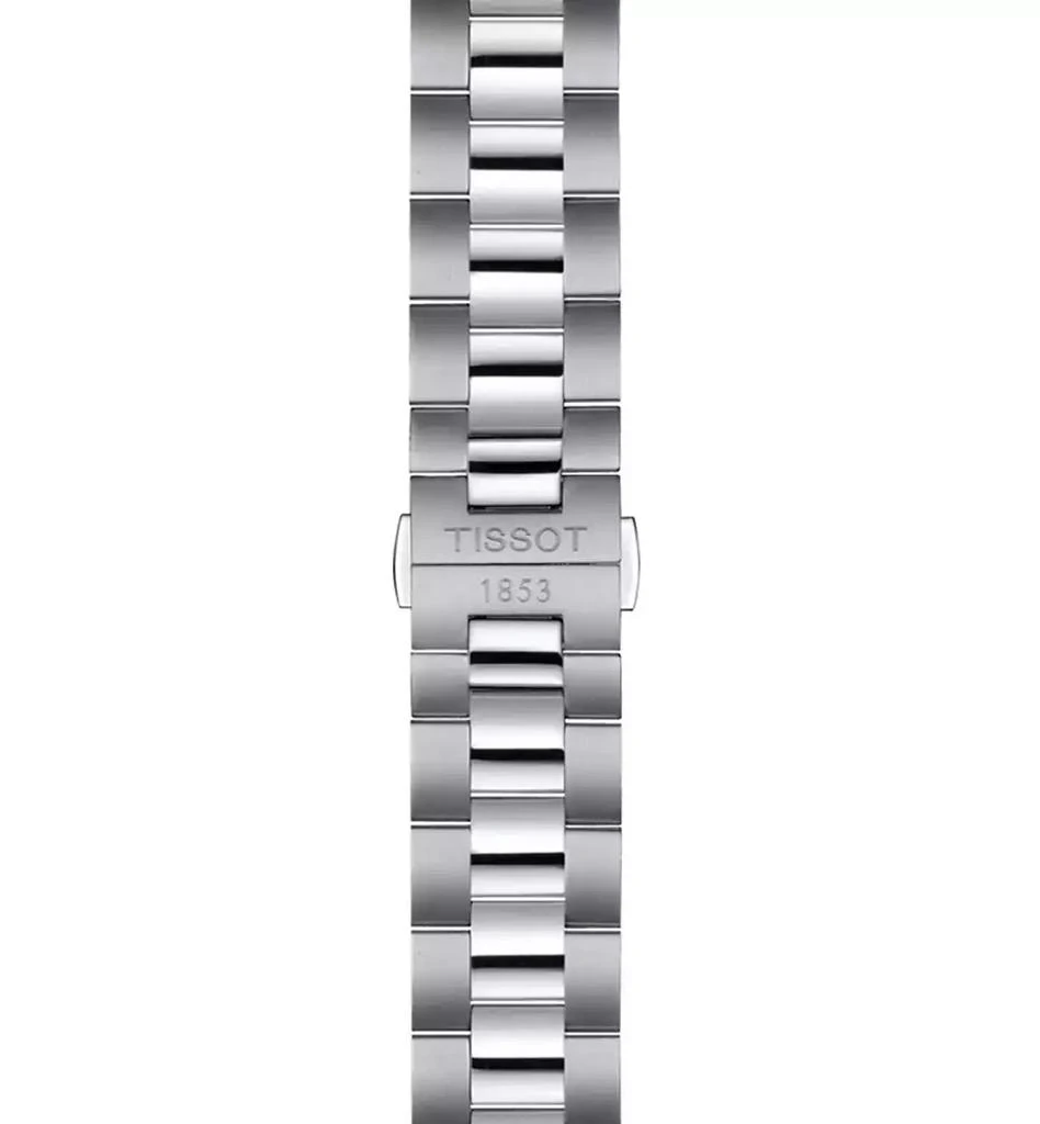 商品Tissot|Men's Swiss Automatic T-Classic Gentleman Powermatic 80 Silicium Stainless Steel Bracelet Watch 40mm,价格¥6247,第5张图片详细描述