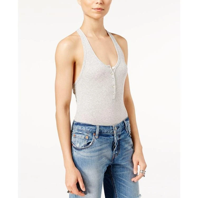 商品Free People|Hooked On You Henley Racerback Bodysuit,价格¥371,第3张图片详细描述