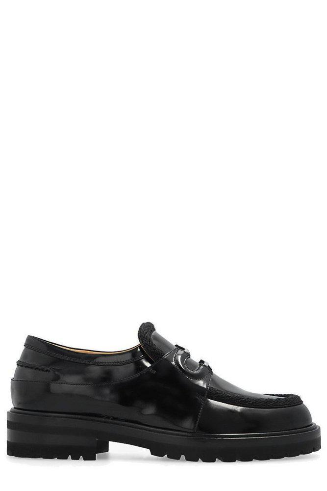 Lanvin Logo Plaque Slip-On Loafers商品第1张图片规格展示