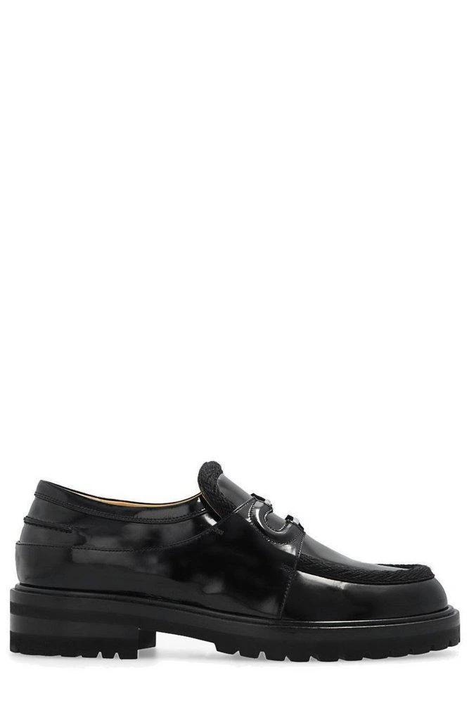 商品Lanvin|Lanvin Logo Plaque Slip-On Loafers,价格¥3394,第1张图片