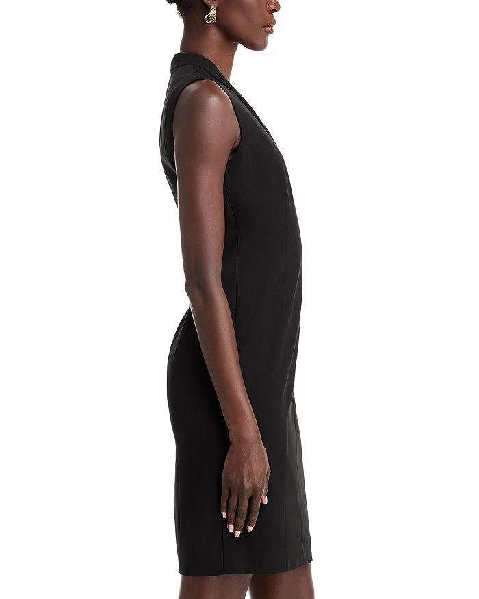 商品Tahari|Tonya Pleated Sleeveless V Neck Sheath Dress - Exclusive,价格¥881,第5张图片详细描述