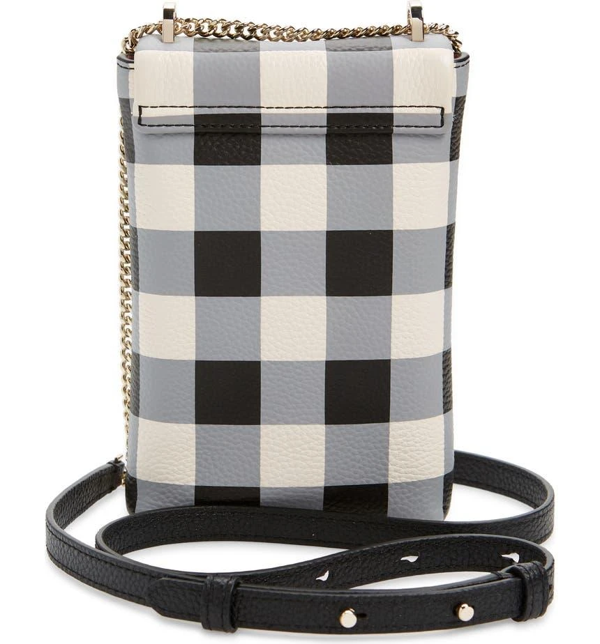 商品Kate Spade|bradley gingham pebbled leather phone crossbody bag,价格¥670,第3张图片详细描述