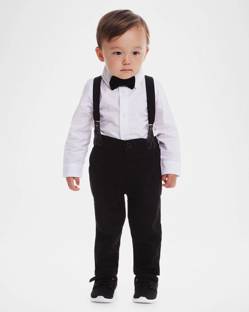 商品Andy & Evan|Boy's Button Down Shirt W/ Suspenders & Pants Set, Size Newborn-24M,价格¥317,第2张图片详细描述