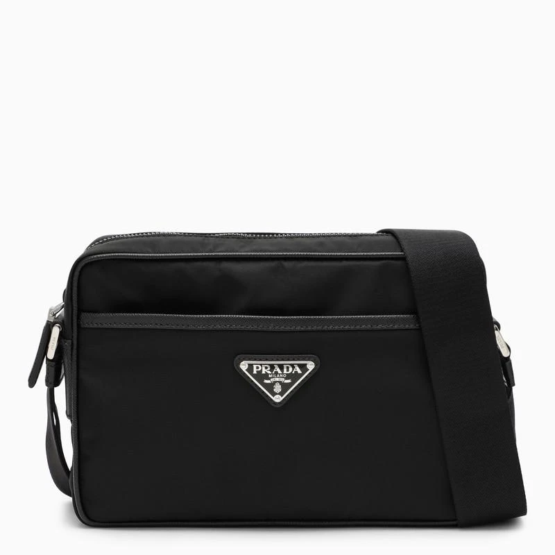 商品Prada|Black Re-Nylon shoulder bag,价格¥10471,第1张图片