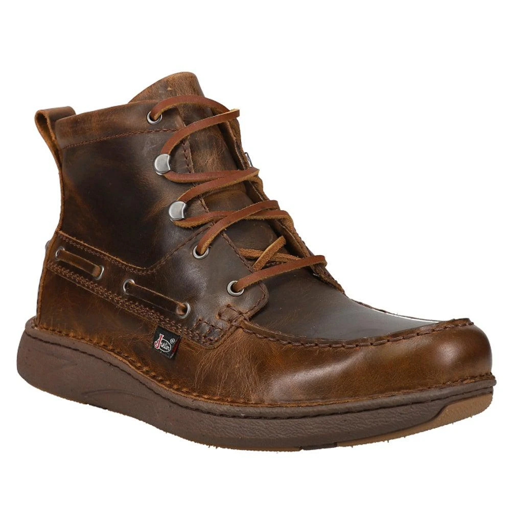 商品Justin Boots|Hazer Moc Toe Lace Up Boots,价格¥1136,第2张图片详细描述