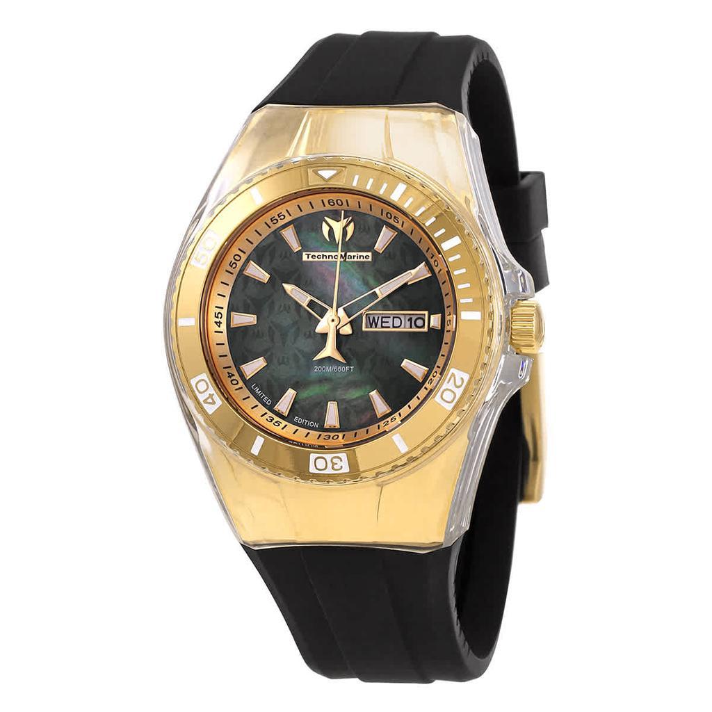 商品TechnoMarine|Technomarine Cruise Monogram Quartz Black Dial Watch TM-115325,价格¥669,第1张图片