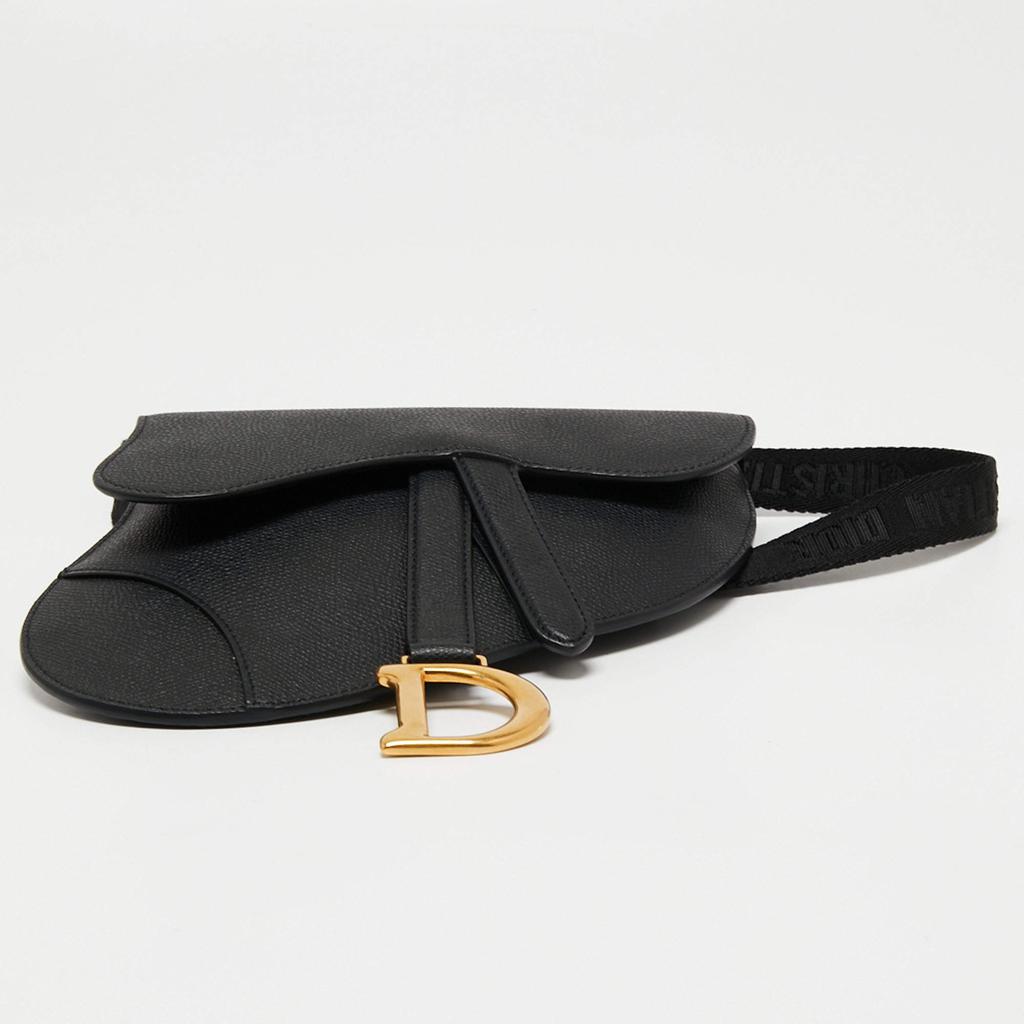 Dior Black Leather Saddle Belt Bag商品第6张图片规格展示