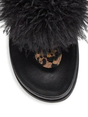 商品Aquazzura|Boudoir Feather-Trimmed Thong Sandals,价格¥897,第4张图片详细描述
