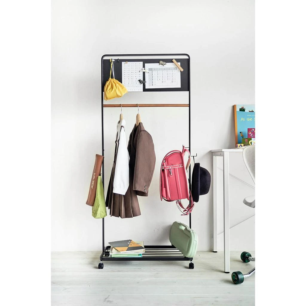 商品Yamazaki|Yamazaki Tower Kids Coat Rack With Panel - Black,价格¥370,第3张图片详细描述