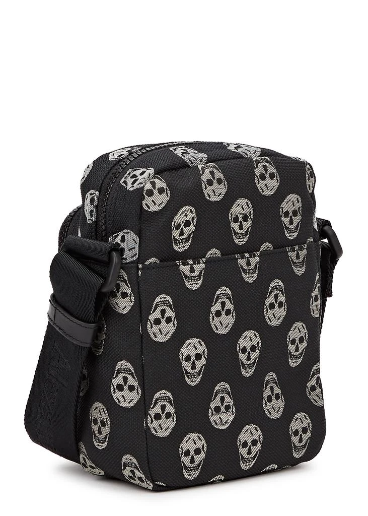 商品Alexander McQueen|Biker mini skull-jacquard canvas cross-body bag,价格¥1942,第2张图片详细描述