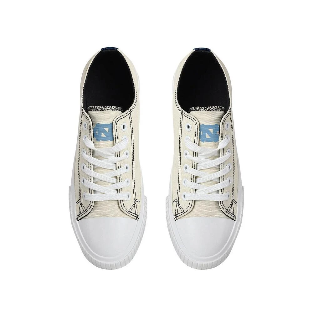 商品FOCO|Women's Cream North Carolina Tar Heels Low Top Canvas Shoes,价格¥449,第2张图片详细描述