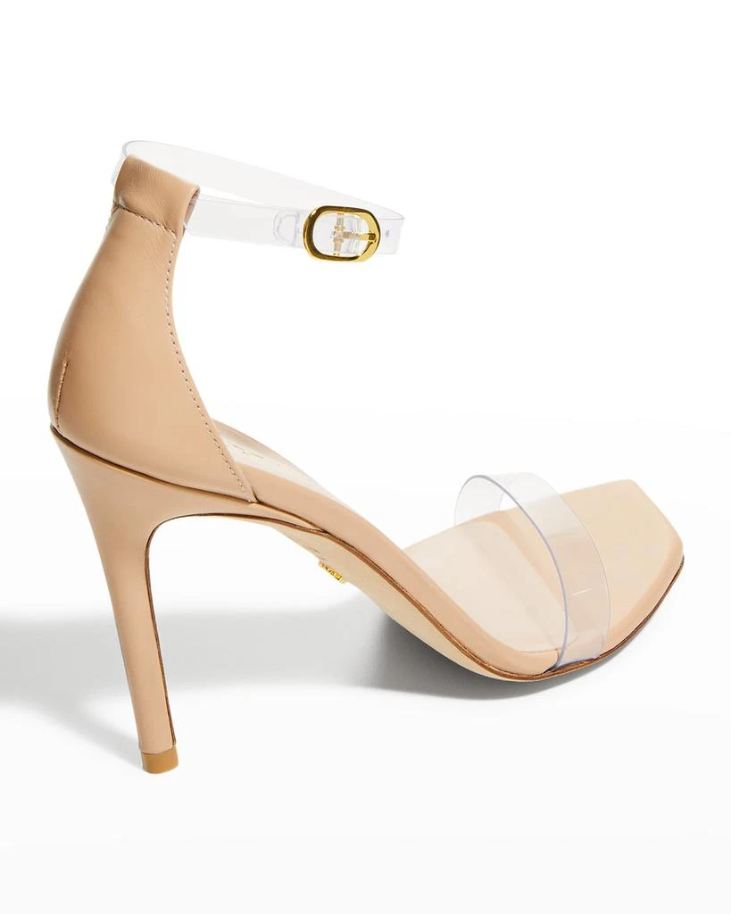 商品Stuart Weitzman|Nudistcurve Clear Ankle-Strap Heel Sandals,价格¥1699,第3张图片详细描述