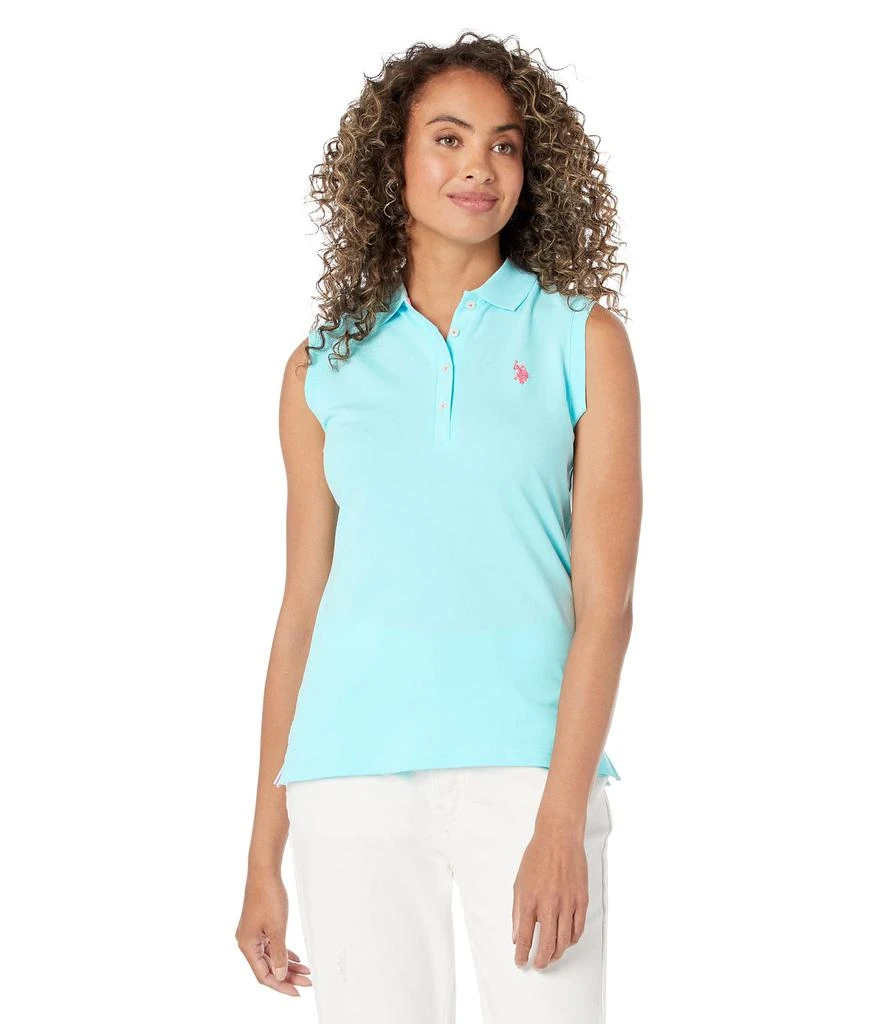 商品U.S. POLO ASSN.|Sleeveless Polo Shirt,价格¥110-¥112,第1张图片