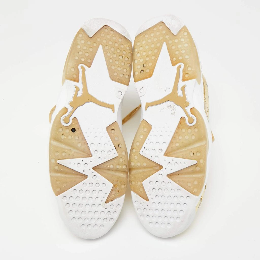 Air Jordans Gold Leather Retro 6 Pinnacle High Top Sneakers Size 45 商品