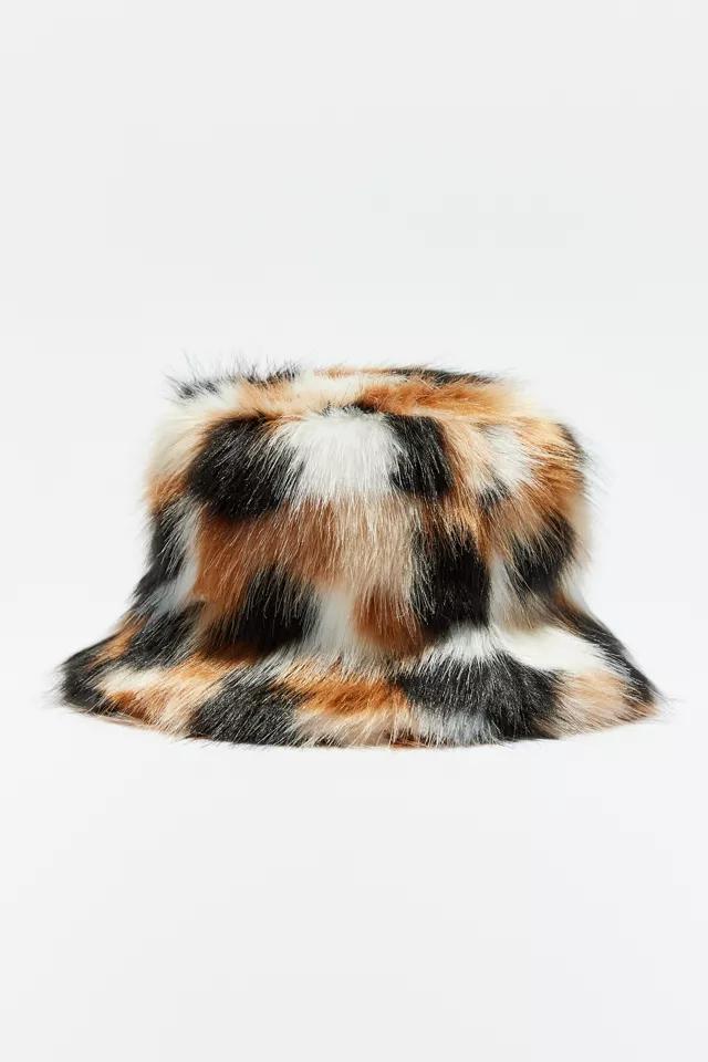 Ace Fluffy Faux Fur Bucket Hat商品第1张图片规格展示