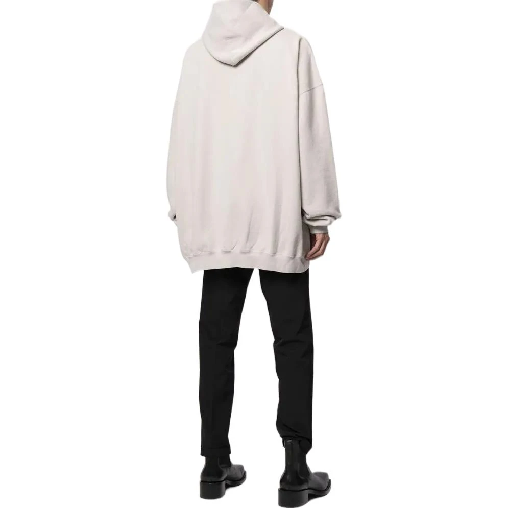 商品[国内直发] Balenciaga|巴黎世家 SS22 Logo刺绣长袖连帽卫衣 男款 米白色,价格¥3822,第4张图片详细描述