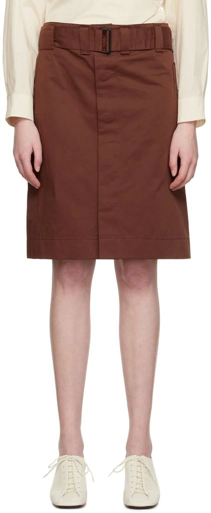 商品Lemaire|棕色 Apron Pocket 半身裙,价格¥1685,第1张图片