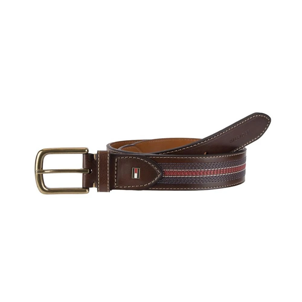 商品Tommy Hilfiger|Faux-Leather Multi Stitch Single Strap Belt,价格¥294,第1张图片
