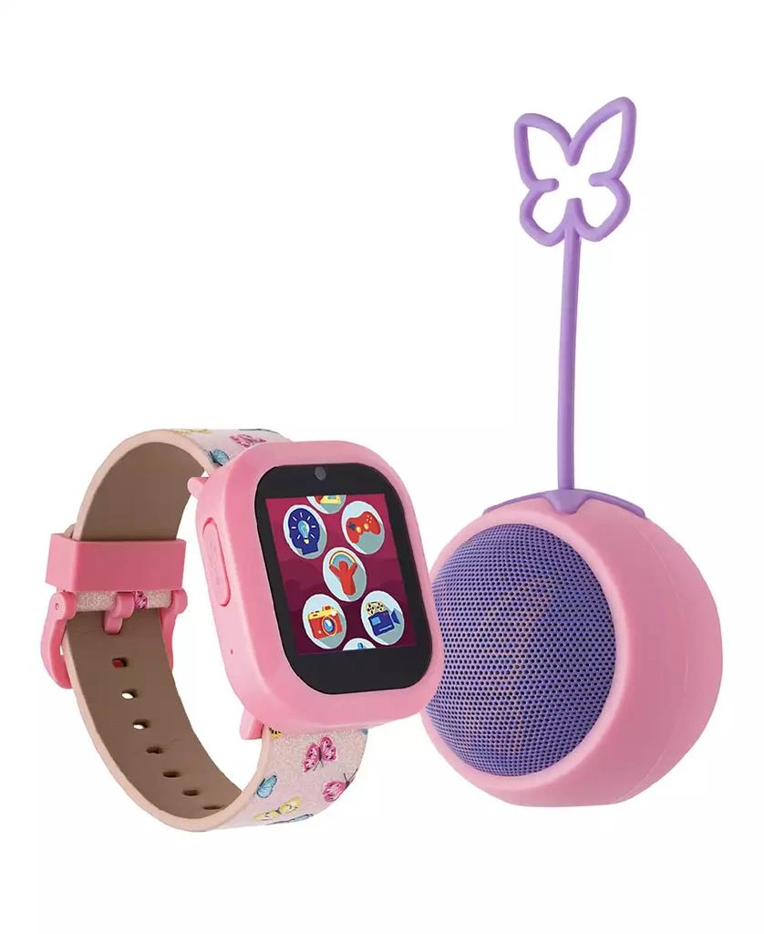 商品Playzoom|V3 Girls Pink Silicone Smartwatch 42mm Gift Set,价格¥225,第1张图片