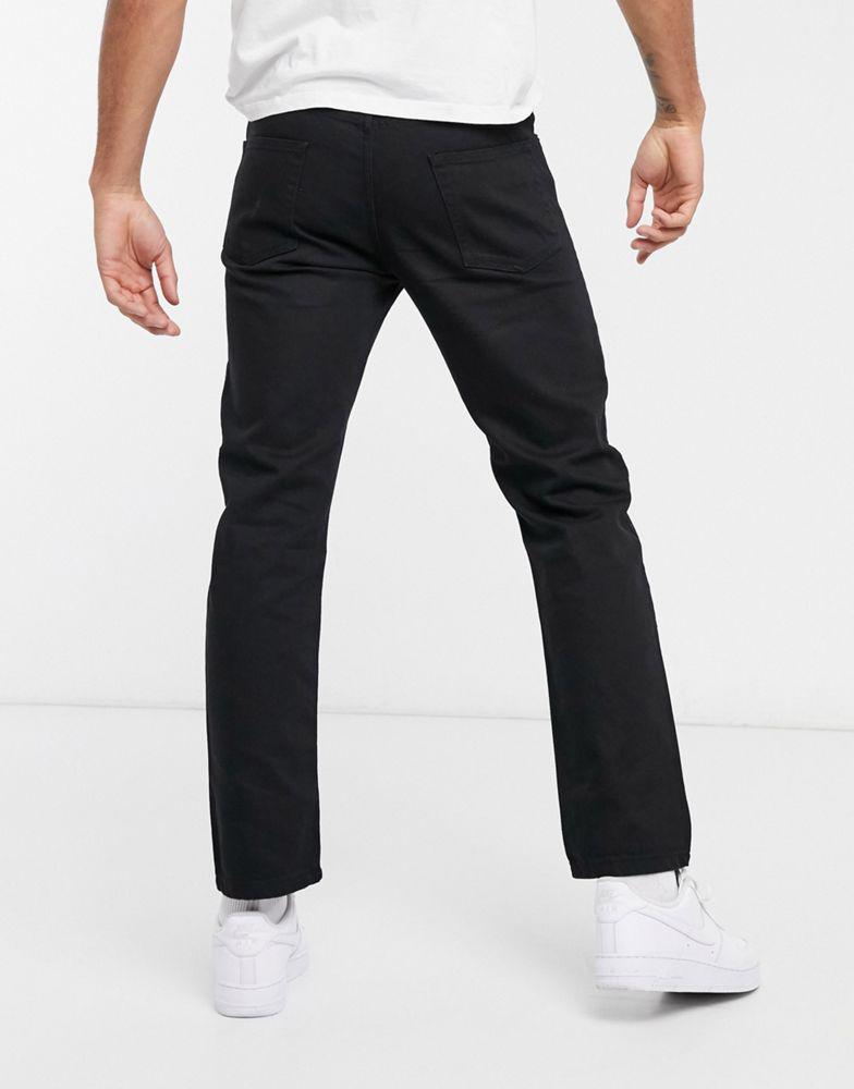 Topman straight jeans in black商品第2张图片规格展示