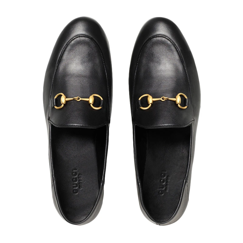 【杨幂戚薇同款】GUCCI 古驰 女士黑色皮革马衔扣乐福鞋 414998-DLC00-1000 商品