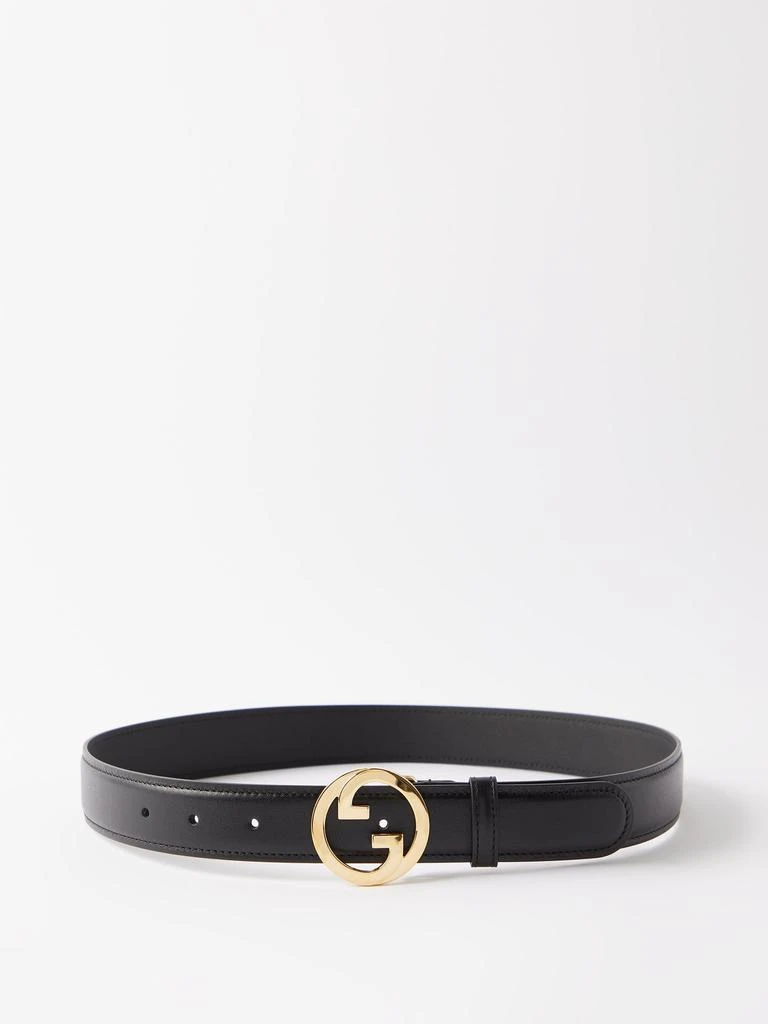 商品Gucci|New Blondie GG-logo leather belt,价格¥3862,第4张图片详细描述