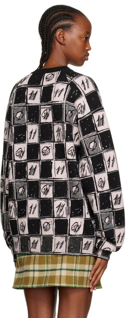 Pink Chess Board Sweater商品第3张图片规格展示