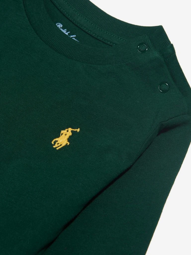商品Ralph Lauren|Baby Boys Long Sleeve T-Shirt in Green,价格¥406,第3张图片详细描述