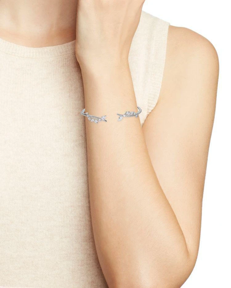商品Nadri|Duet Center Hinge Bangle,价格¥493,第2张图片详细描述