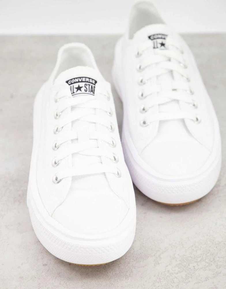 商品Converse|Converse Chuck Taylor All Star Move Ox trainers in white,价格¥508,第2张图片详细描述