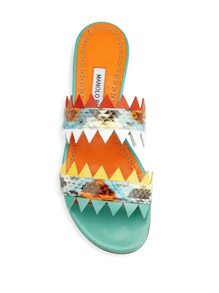 商品Manolo Blahnik|Scalloped-Trim 凉鞋,价格¥2769,第4张图片详细描述